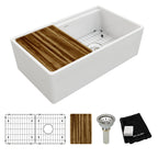 Elkay Tarja Fireclay 33" x 18-13/16" x 9-5/8" de Un Tazón Farmhouse (Kit) — vista de producto