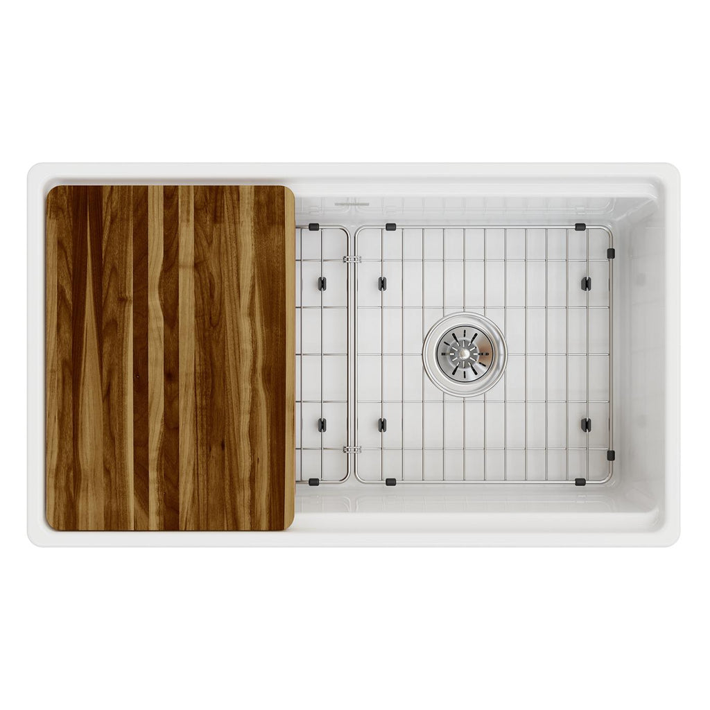 Elkay Tarja Fireclay 33" x 18-13/16" x 9-5/8" de Un Tazón Farmhouse (Kit) — vista de producto