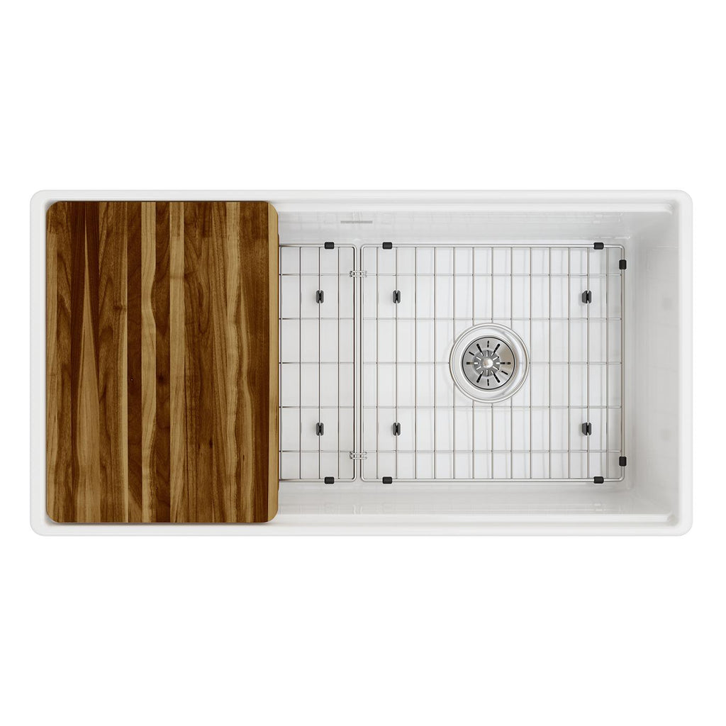 Elkay Tarja Fireclay 36" x 18-13/16" x 9-5/8" de Un Tazón Farmhouse (Kit) — vista de producto