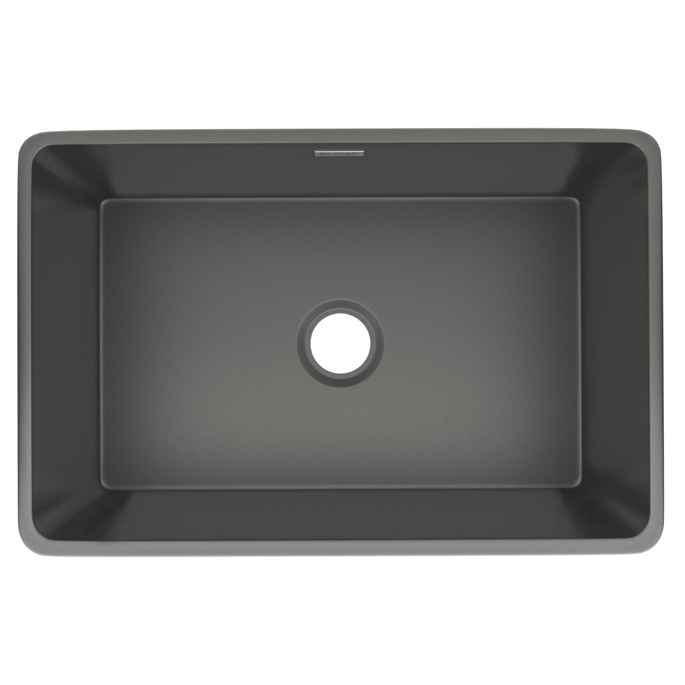 Elkay Tarja Fireclay 30" x 19-15/16" x 9-1/8" de Un Tazón Farmhouse Gris — vista de producto