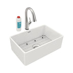 Elkay Tarja Fireclay 30" x 19-15/16" x 9-1/8" de Un Tazón Farmhouse (Kit) con Llave Filtrada — vista de producto