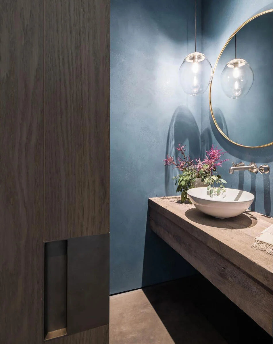 Saddle Flush Pull instalado en puerta corrediza (pocket door)