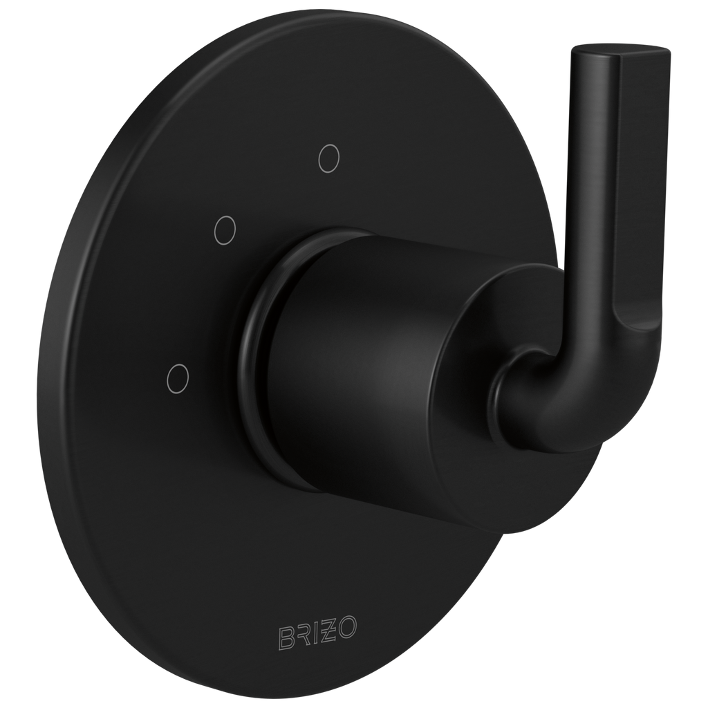 Brizo Litze Trim de Desviador de 3 Funciones — Negro Mate — Palanca Notch