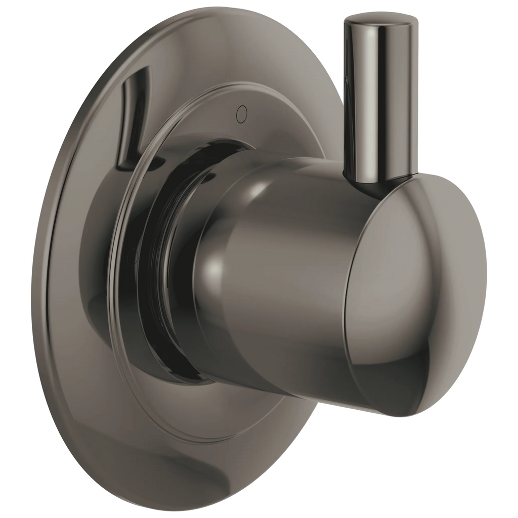 Brizo Odin Trim de Desviador de 3 Funciones — Ónix Negro Brilliance — Palanca