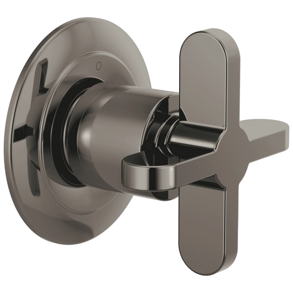 Brizo Odin Trim de Desviador de 3 Funciones — Ónix Negro Brilliance — Cruceta