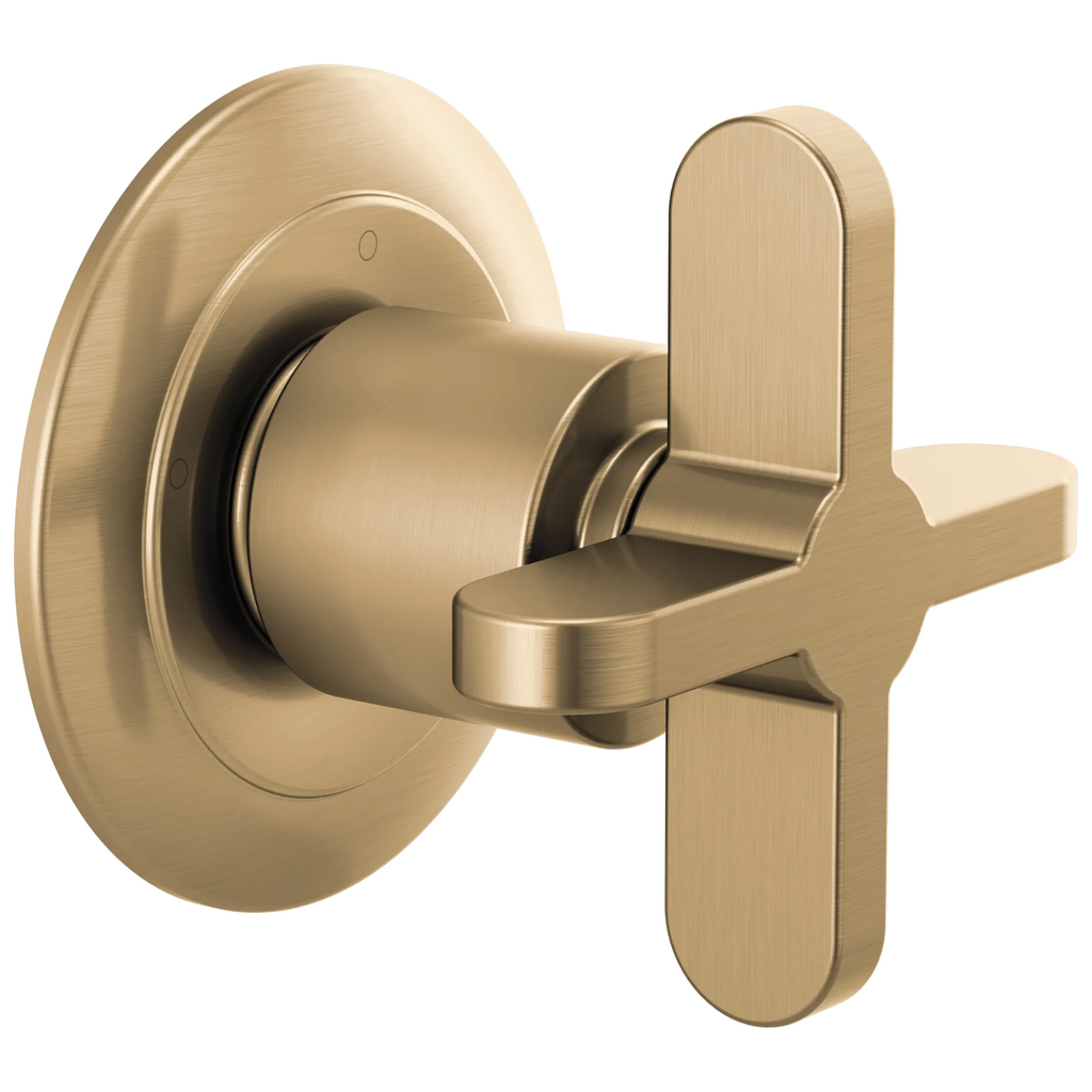 Brizo Odin Trim de Desviador de 3 Funciones — Oro Luxe — Cruceta