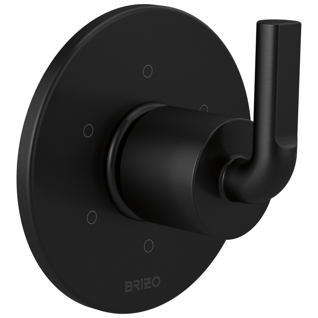 Brizo Litze Trim de Desviador de 6 Funciones — Negro Mate — Palanca Notch