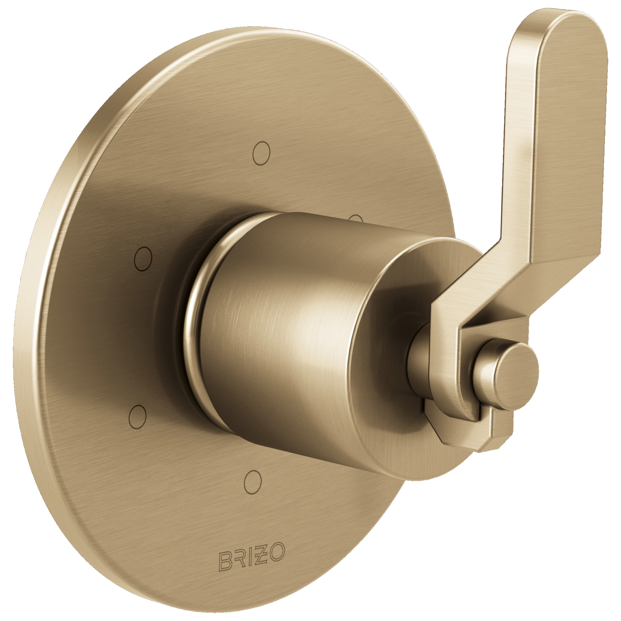 Brizo Litze Trim de Desviador de 6 Funciones — Oro Luxe — Palanca Industrial