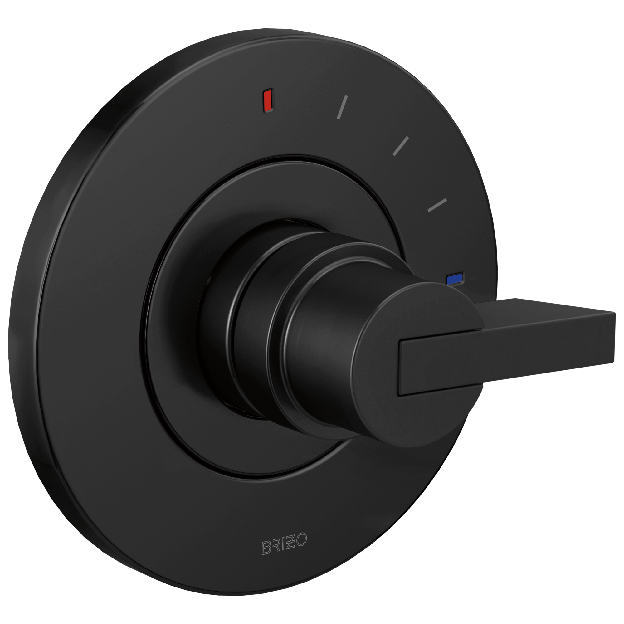 Brizo Litze Trim de Válvula de Presión Balanceada — Negro Mate — Palanca
