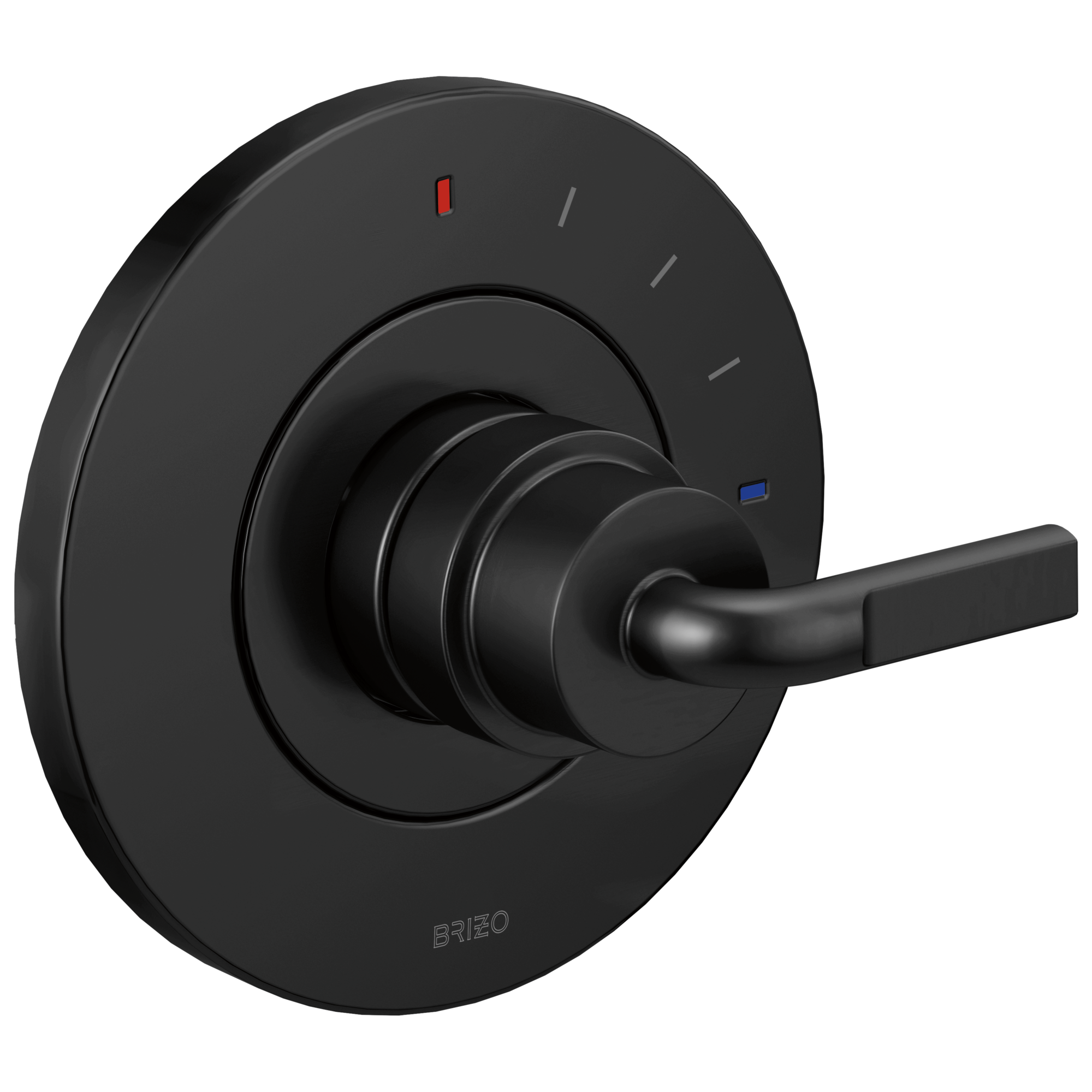 Brizo Litze Trim de Válvula de Presión Balanceada — Negro Mate — Palanca Notch