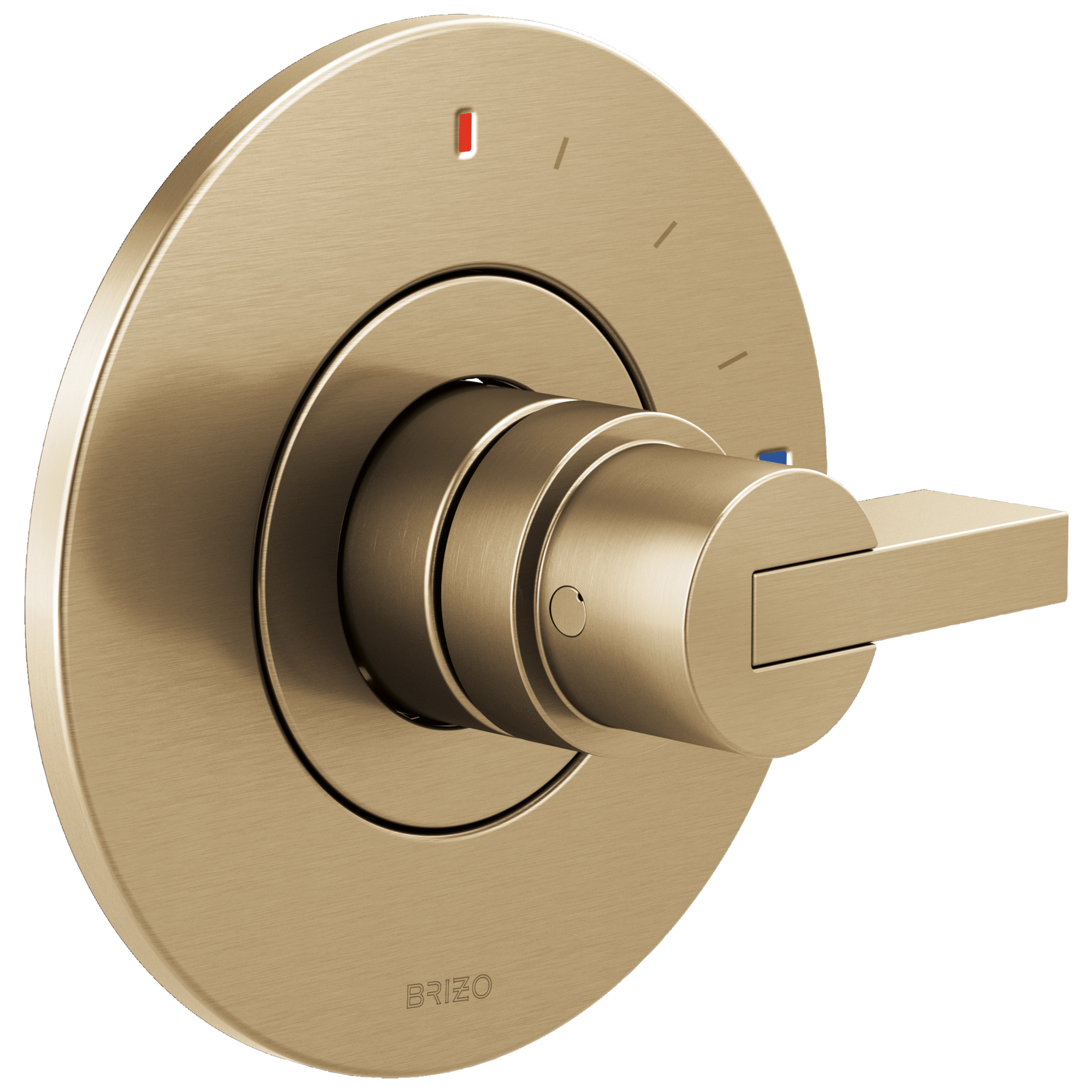 Brizo Litze Trim de Válvula de Presión Balanceada — Oro Luxe — Palanca