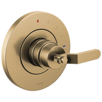 Brizo Litze Trim de Válvula de Presión Balanceada — Oro Luxe — Palanca Industrial