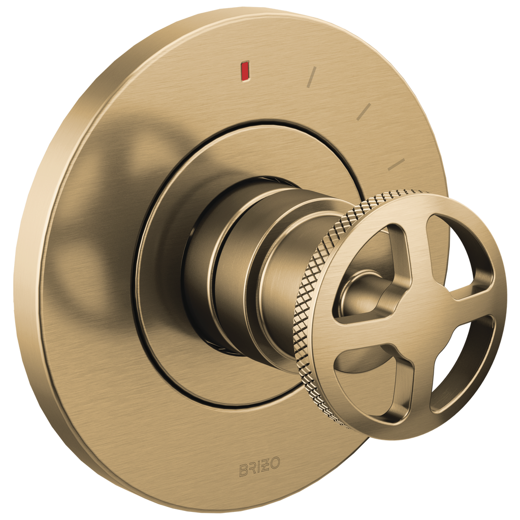 Brizo Litze Trim de Válvula de Presión Balanceada — Oro Luxe — Volante