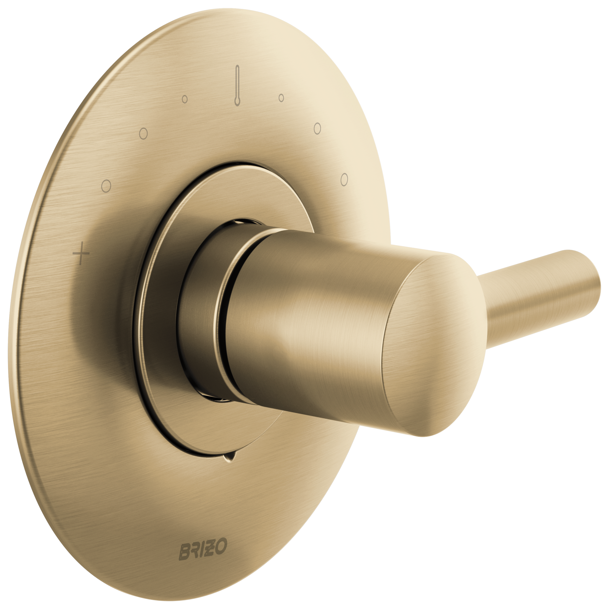 Brizo Odin Trim de Válvula Termostática Sensori® — Oro Luxe — Palanca