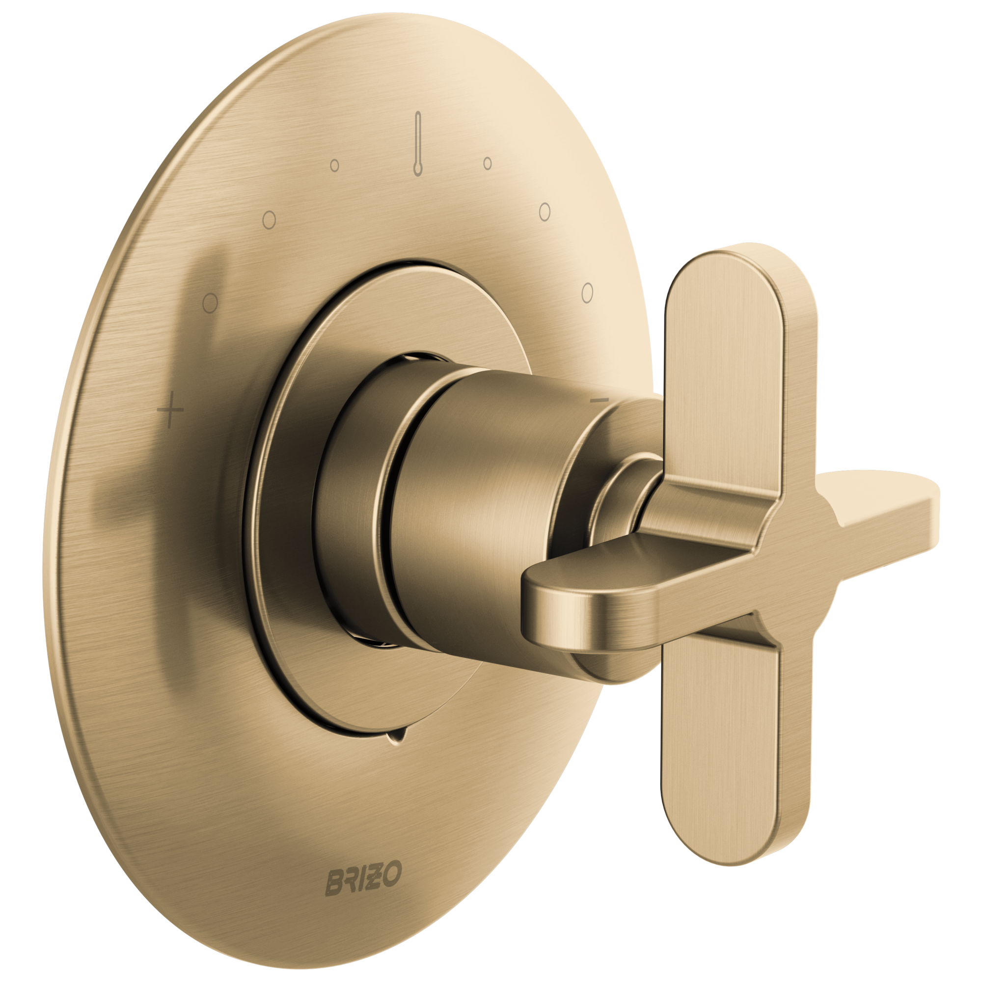 Brizo Odin Trim de Válvula Termostática Sensori® — Oro Luxe — Cruceta