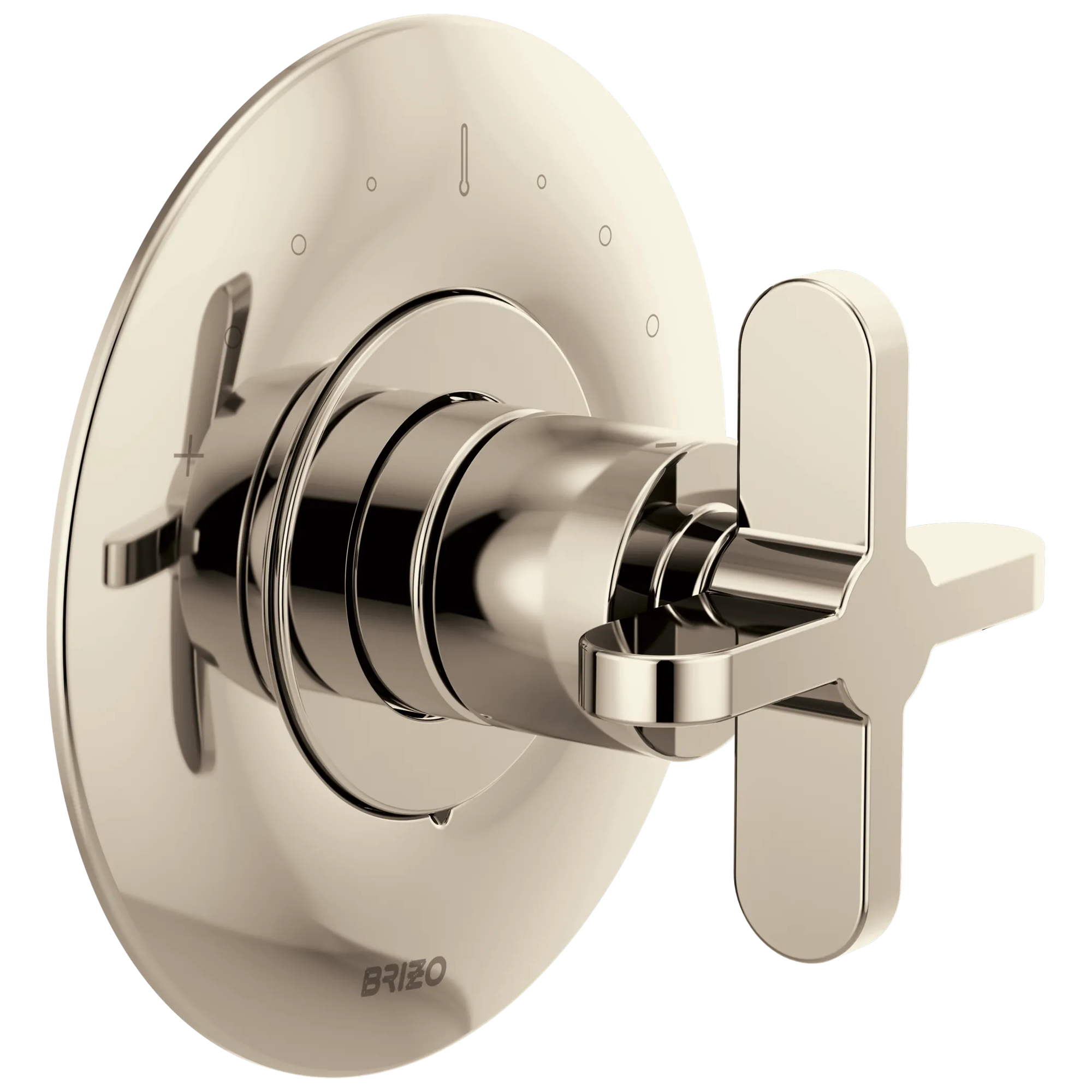 Brizo Odin Trim de Válvula Termostática Sensori® — Níquel Pulido — Cruceta