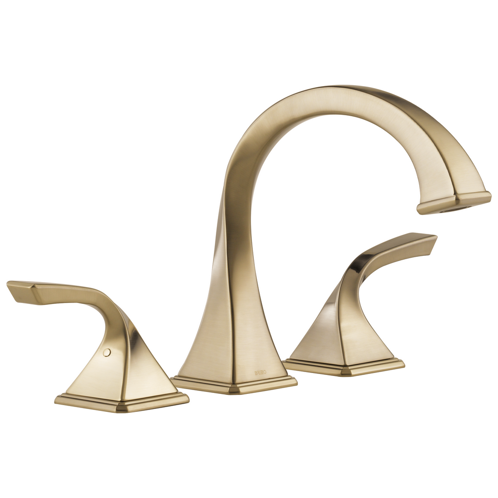 Brizo Virage Llenador de Tina Roman de Cubierta — Oro Luxe