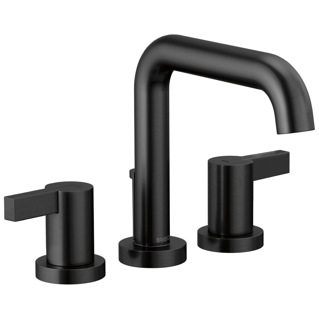 Brizo Litze Llenador de Tina de Cubierta (Roman) — Negro Mate — Palanca Extendida