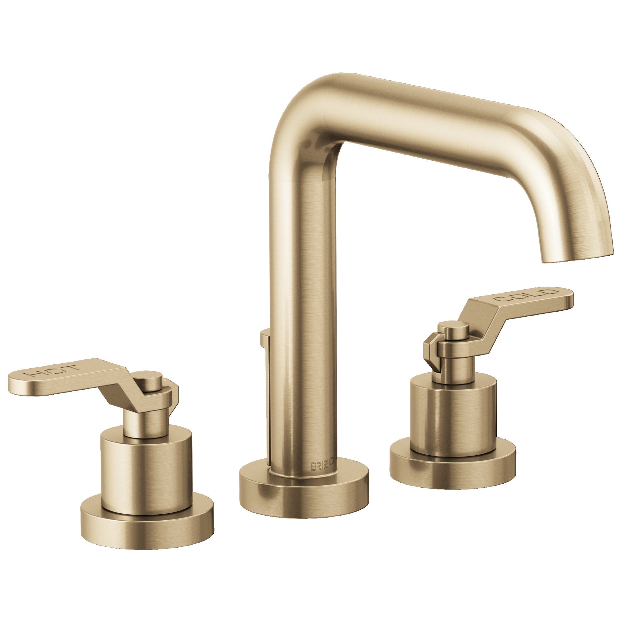 Brizo Litze Llenador de Tina de Cubierta (Roman) — Oro Luxe — Palanca Industrial