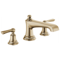 Brizo Rook Llenador de Tina Roman de Cubierta — Oro Luxe — Palanca