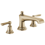 Brizo Rook Llenador de Tina Roman de Cubierta — Oro Luxe — Palanca