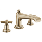 Brizo Rook Llenador de Tina Roman de Cubierta — Oro Luxe — Cruceta