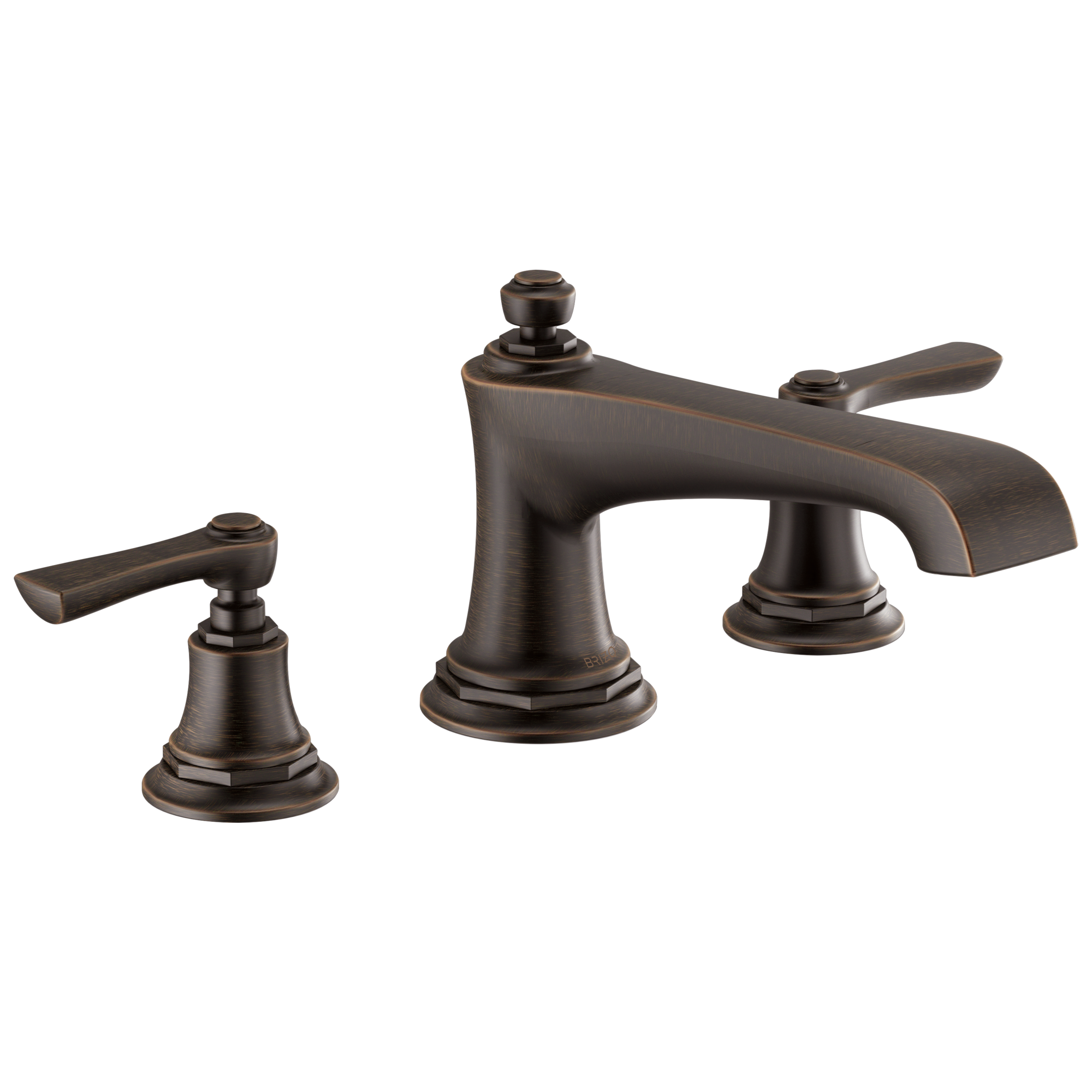 Brizo Rook Llenador de Tina Roman de Cubierta — Bronce Veneciano — Palanca
