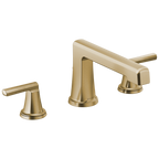 Brizo Levoir Llenador de Tina Roman de Cubierta — Oro Luxe — Palanca