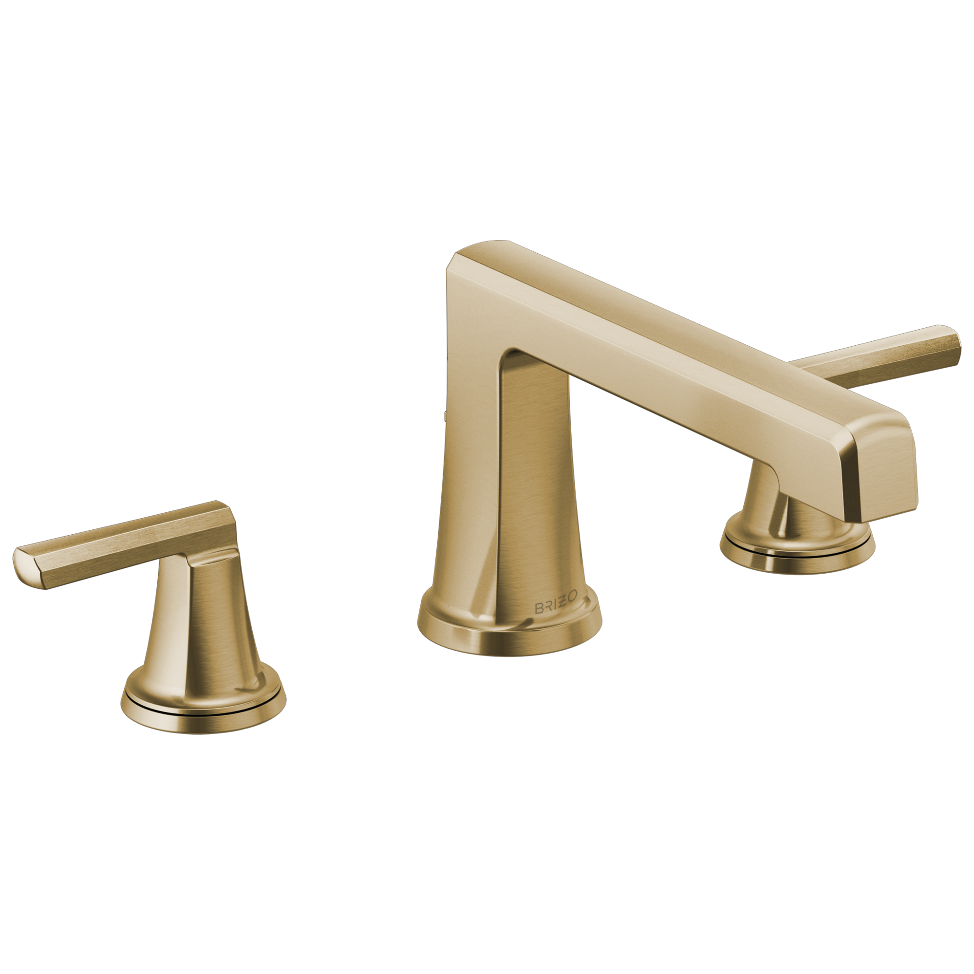 Brizo Levoir Llenador de Tina Roman de Cubierta — Oro Luxe — Palanca