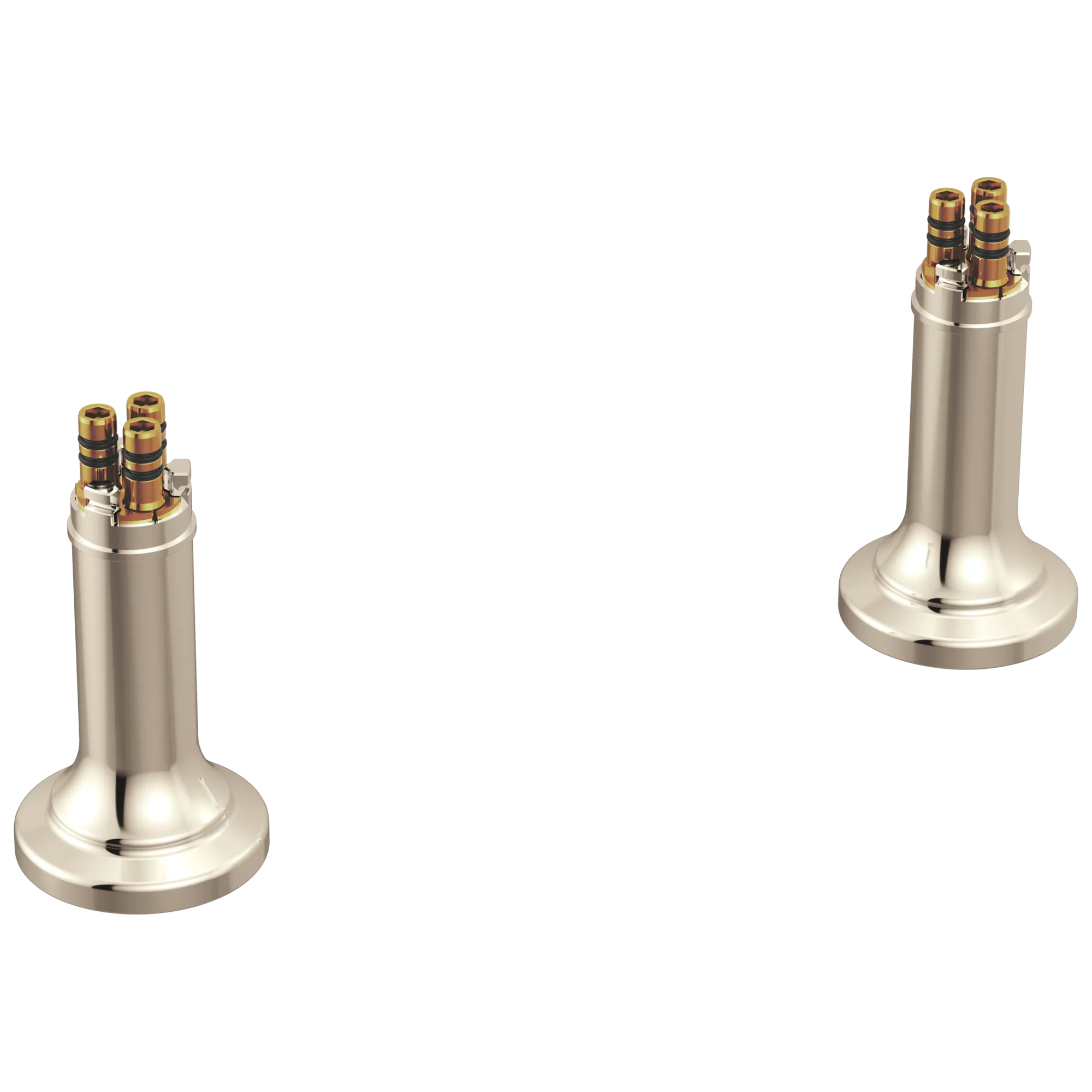 Brizo Faircroft Deck Mount Riser — Alto — Níquel Pulido