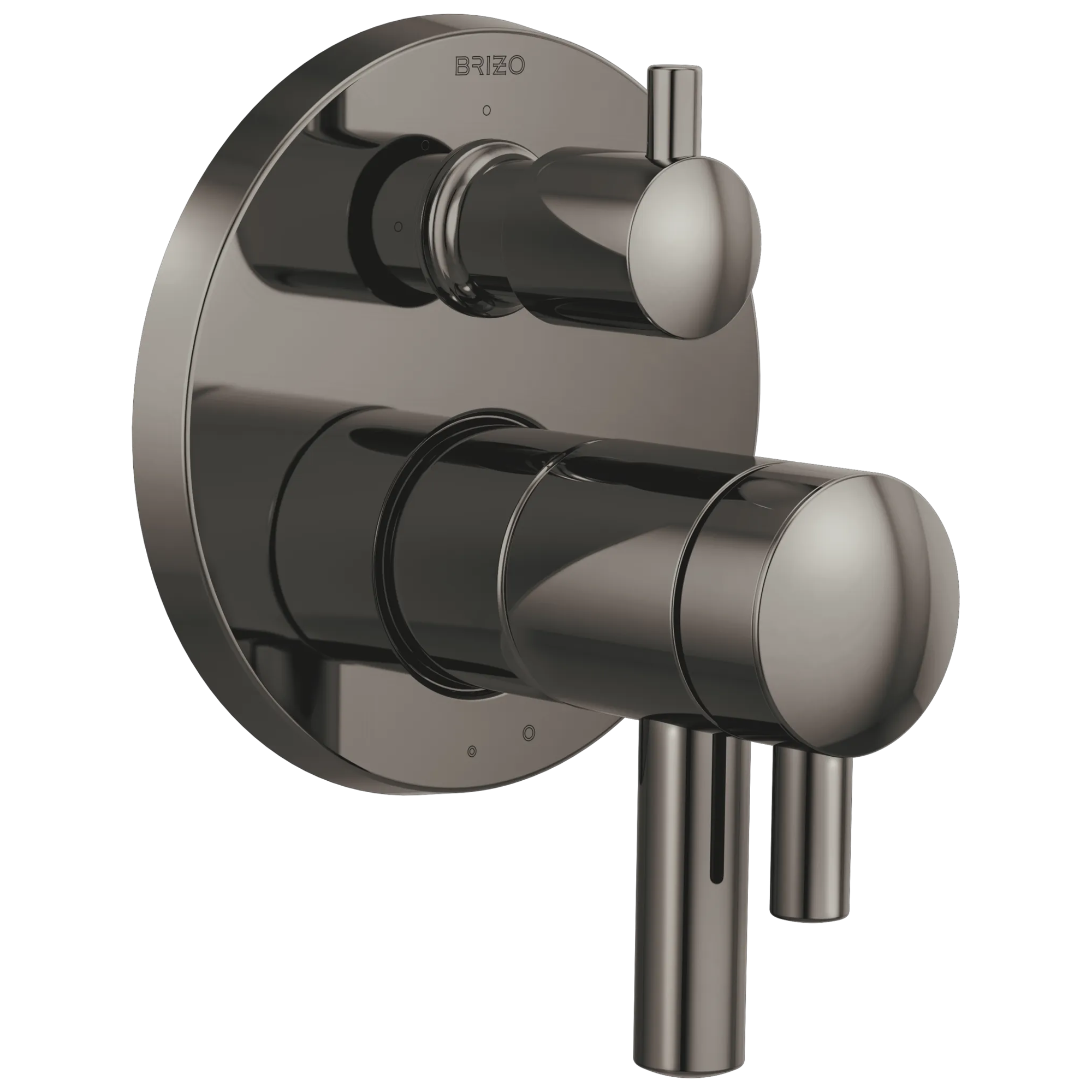 Brizo Odin Trim de Regadera Termostático con Desviador de 3 Funciones — Ónix Negro Brilliance