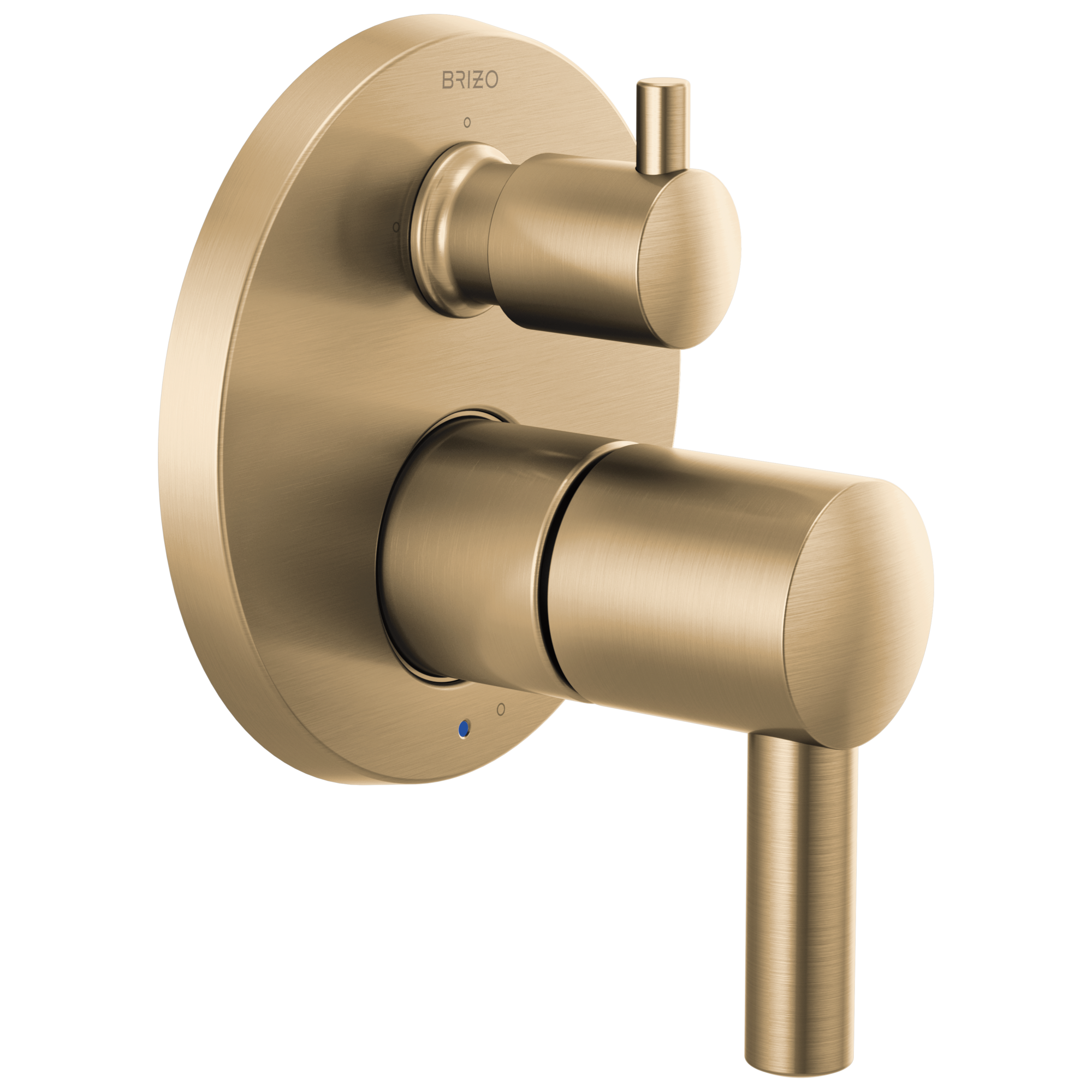 Brizo Odin Trim de Regadera Presión Balanceada con Desviador de 3 Funciones — Oro Luxe — Palanca