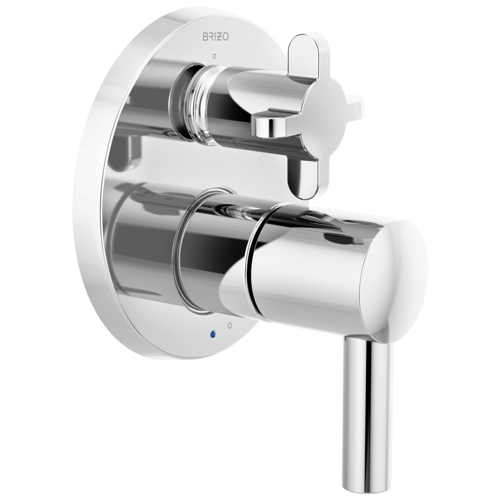 Brizo Odin Trim de Regadera Presión Balanceada con Desviador de 3 Funciones — Cromo — Cruceta