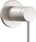 California Faucets D Street Llave de Pared o Cubierta - Palanca Redonda - Satin Nickel