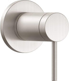 California Faucets D Street Llave de Pared o Cubierta - Palanca Redonda - Satin Nickel