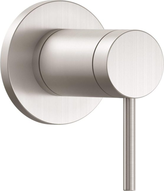 California Faucets D Street Llave de Pared o Cubierta - Palanca Redonda - Satin Nickel