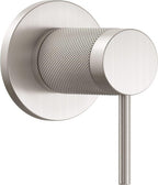 California Faucets D Street Llave de Pared o Cubierta - Palanca Redonda - Satin Nickel
