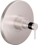 California Faucets D Street Balance de Presión Doble - Palanca Redonda - Satin Nickel