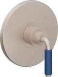 California Faucets Cayucos Balance de Presión - Palanca de Porcelana Azul