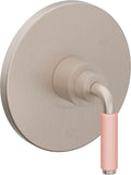 California Faucets Cayucos Balance de Presión - Palanca de Porcelana Rosa