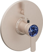 California Faucets Capitola StyleTherm con Control de Volumen Individual - Placa Redonda - Níquel Satinado