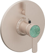 California Faucets Capitola StyleTherm con Control de Volumen Individual - Placa Redonda - Níquel Satinado