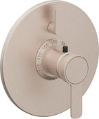 California Faucets Capitola StyleTherm con Control de Volumen Individual - Placa Redonda - Níquel Satinado