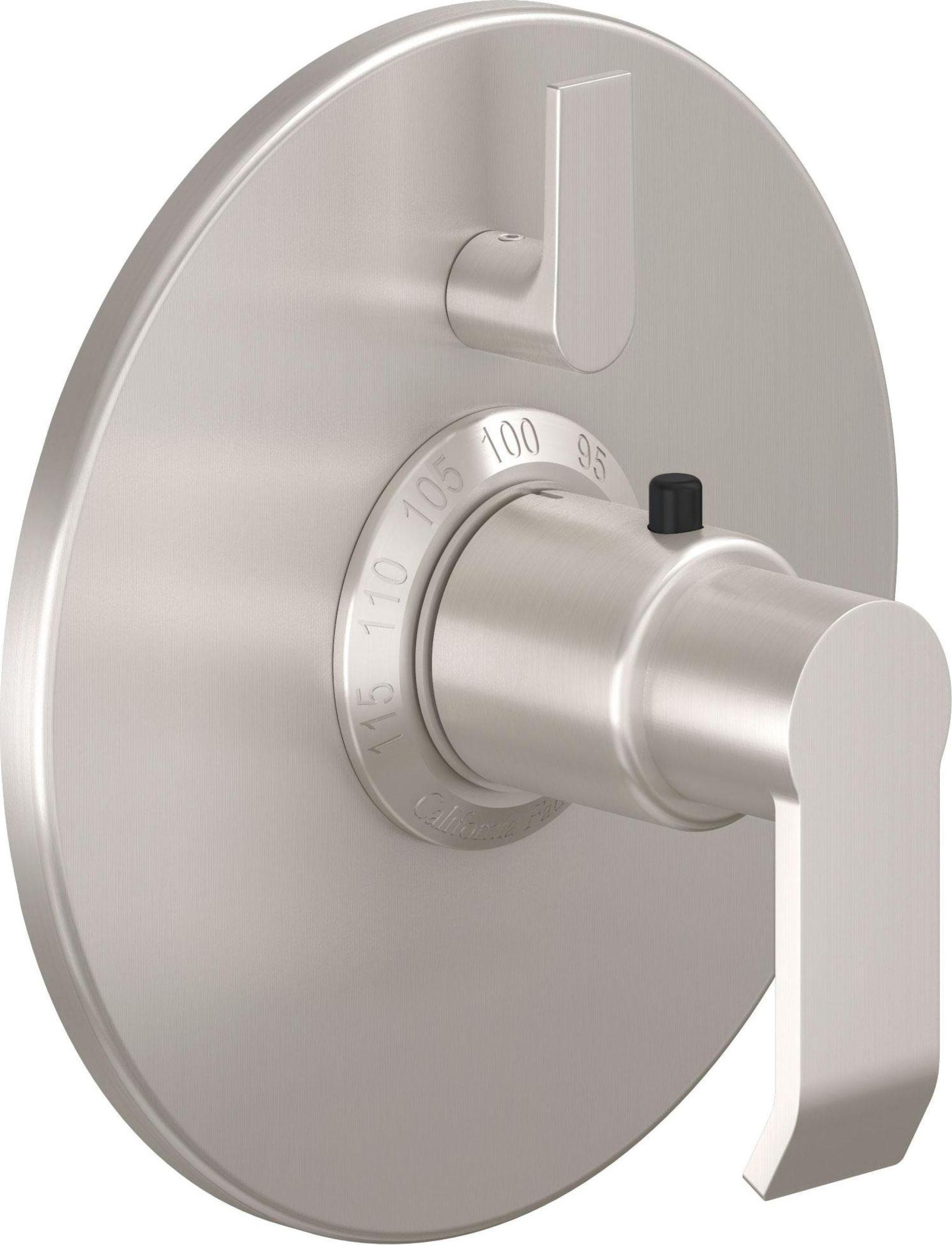 California Faucets Libretto StyleTherm con Control de Volumen Individual - Placa Redonda