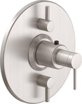 California Faucets D Street StyleTherm con Control de Volumen Doble - Placa Redonda - Palanca Redonda