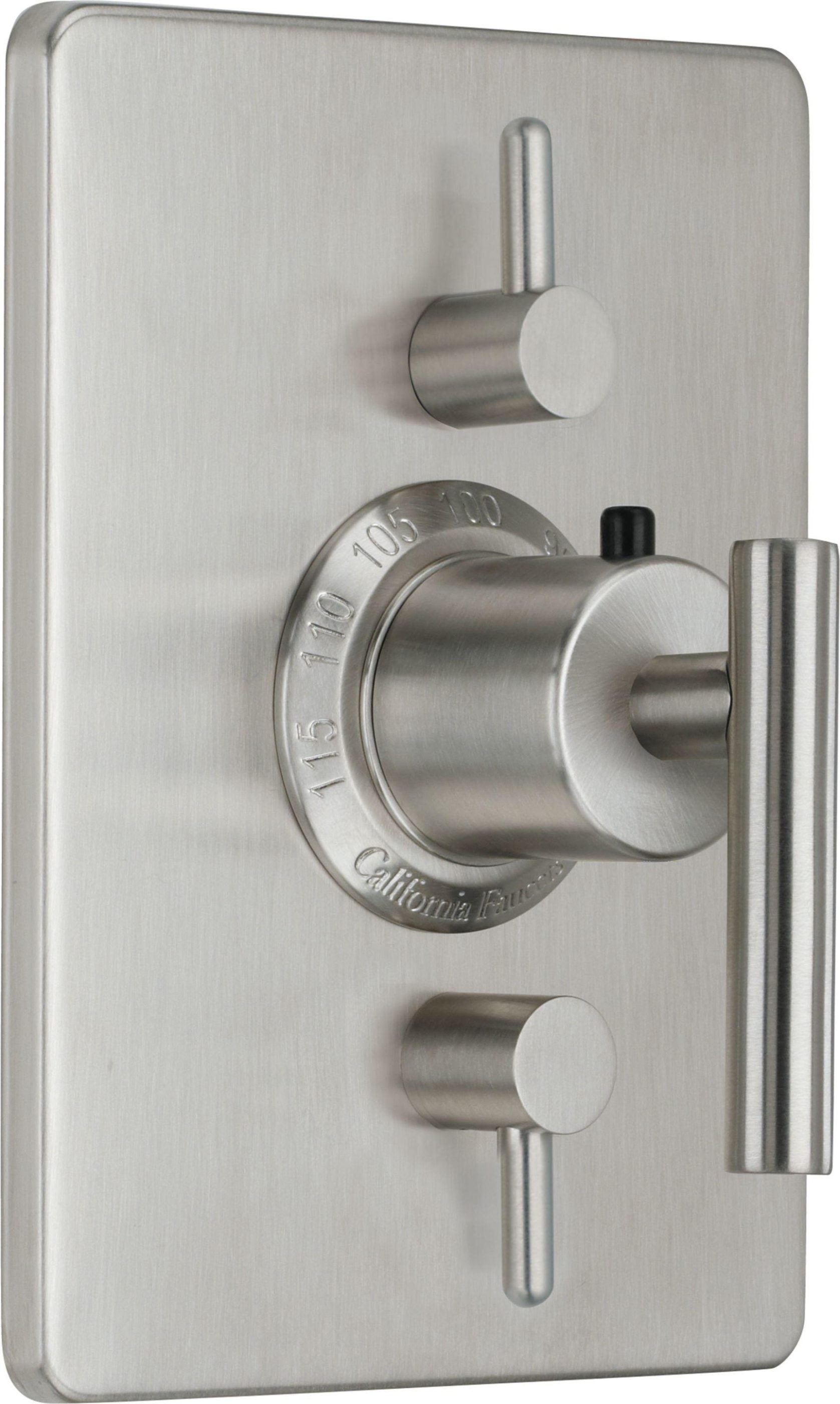 California Faucets Tiburon Solo Guarnición StyleTherm con Control de Doble Volumen - Manija de Palanca