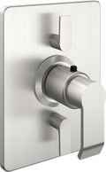 California Faucets Libretto StyleTherm con Control de Volumen Doble - Placa Rectangular - Níquel Satinado