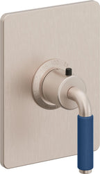 California Faucets Cayucos StyleTherm Termostático de 3/4" - Palanca de Porcelana Azul
