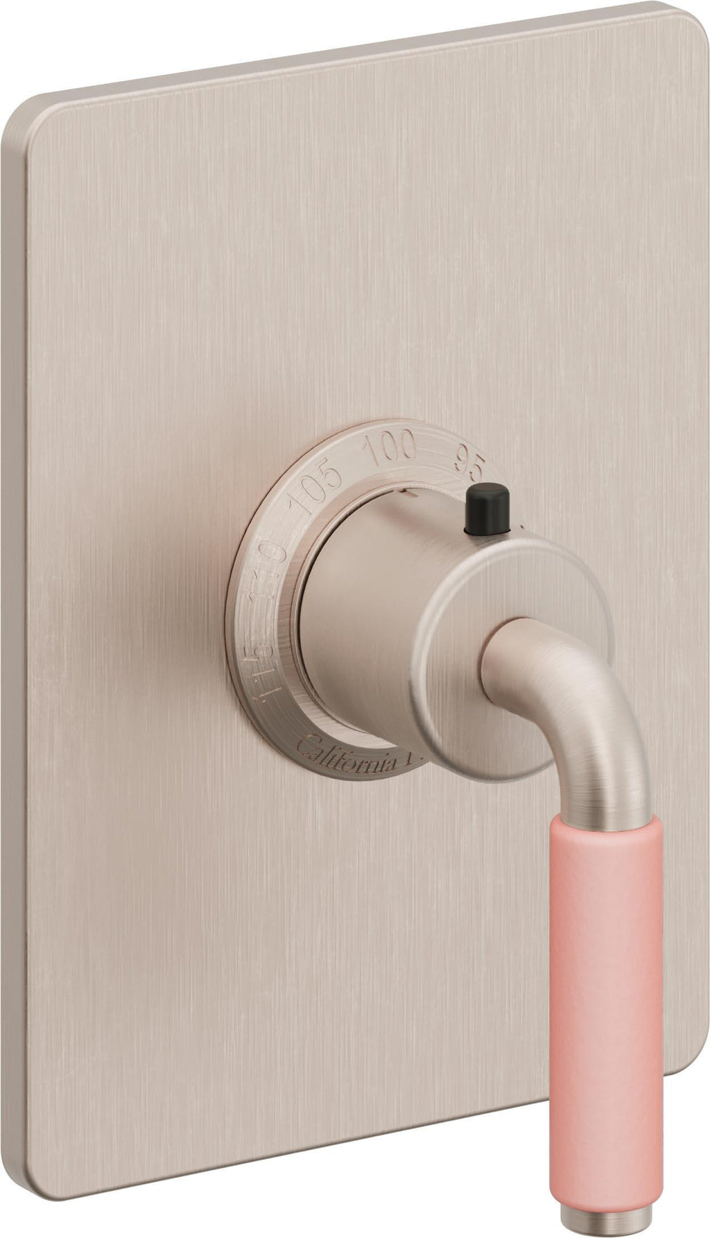 California Faucets Cayucos StyleTherm Termostático de 3/4" - Palanca de Porcelana Rosa
