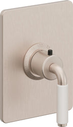 California Faucets Cayucos StyleTherm Termostático de 3/4" - Palanca de Porcelana Blanca